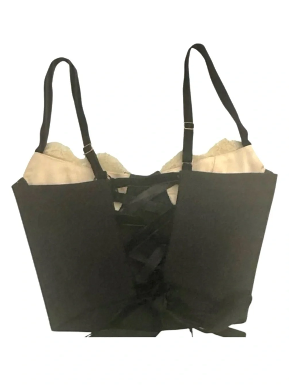Rumored NWT Bardot Lace Up Corset Bustier Top Black Coquette/Balletcore Size XS - Picture 9 of 13